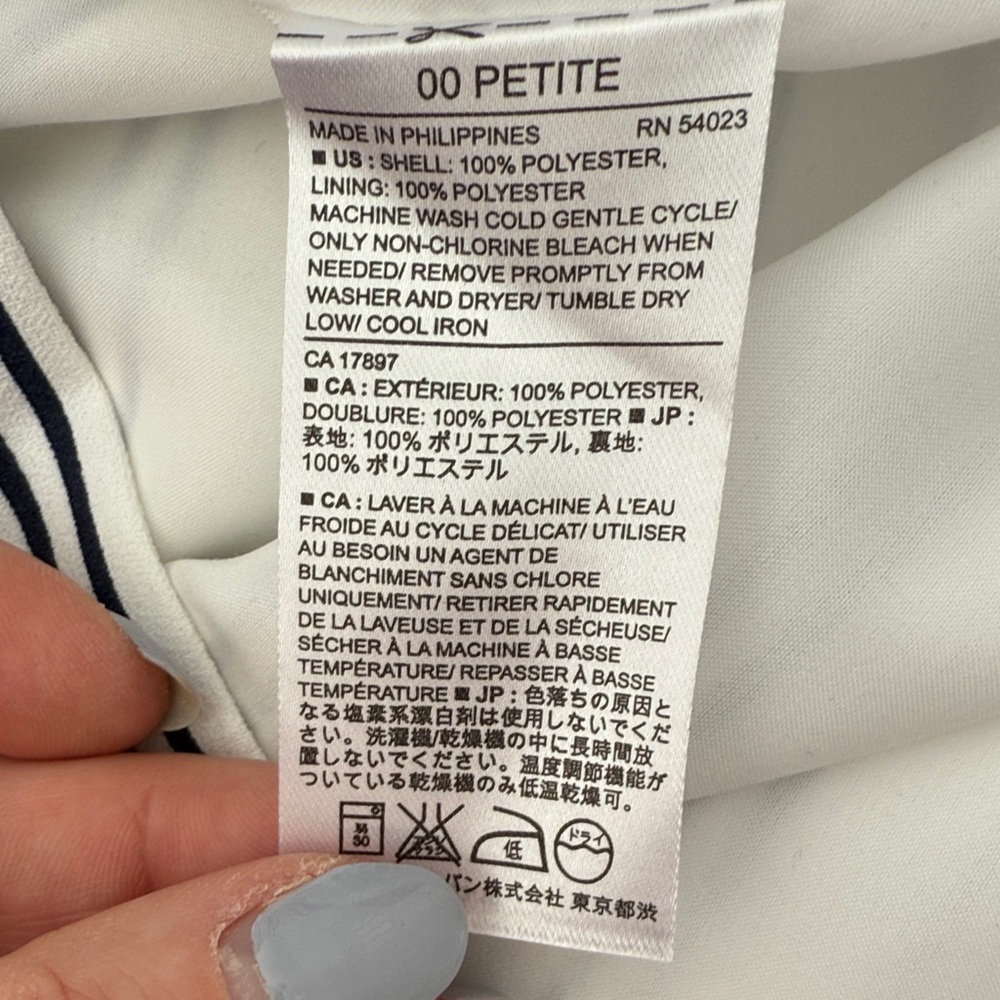 Banana Republic Striped Blue and White Pencil Skirt - Picture 5 of 5